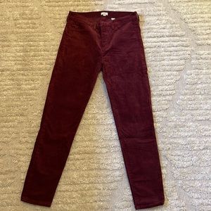 J Crew Cranberry Pants, Size: 28